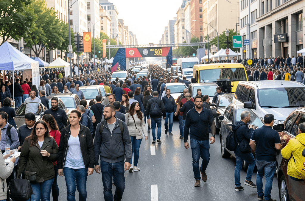 Cómo gestionar la movilidad en eventos con múltiples horarios